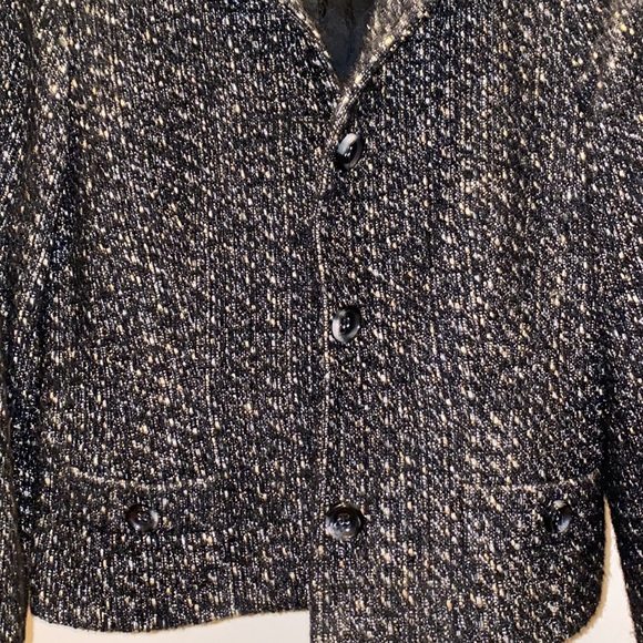 Black/Gold Sparkle Blazer Sweater - Picture 2 of 4